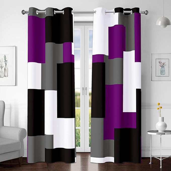 Tyrot Purple 100% Blackout Curtains by TyrotHomeDecor