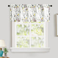 Leeva Yellow Flower Printing Valance Curtains by Leeva