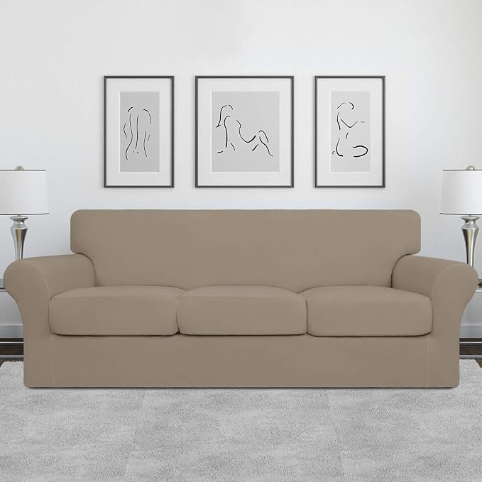 Easy-Going 4 Pieces Stretch Soft Couch Cover - Image 2