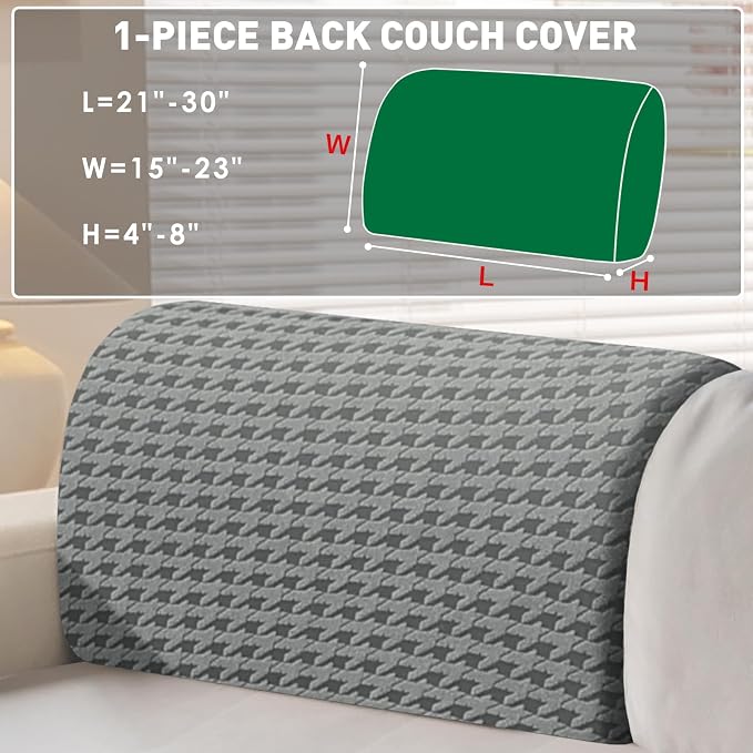 MAXIJIN Couch Cushion Covers for Sectional Sofa, Stretch Sofa Cushion Cover - Image 2