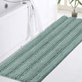 Turquoize Bathroom Runner Extra Long Blue Chenille Bath Rug Non Slip Shaggy by Turquoize