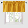 Hiasan Yellow Valance Curtains for Kitchen by Hiasan