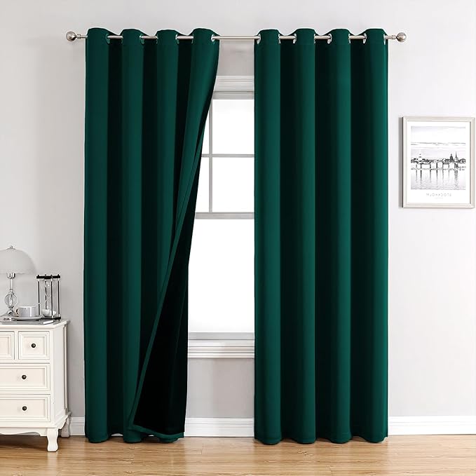 ChrisDowa 100% Blackout Curtains 120 inch Long by ChrisDowa
