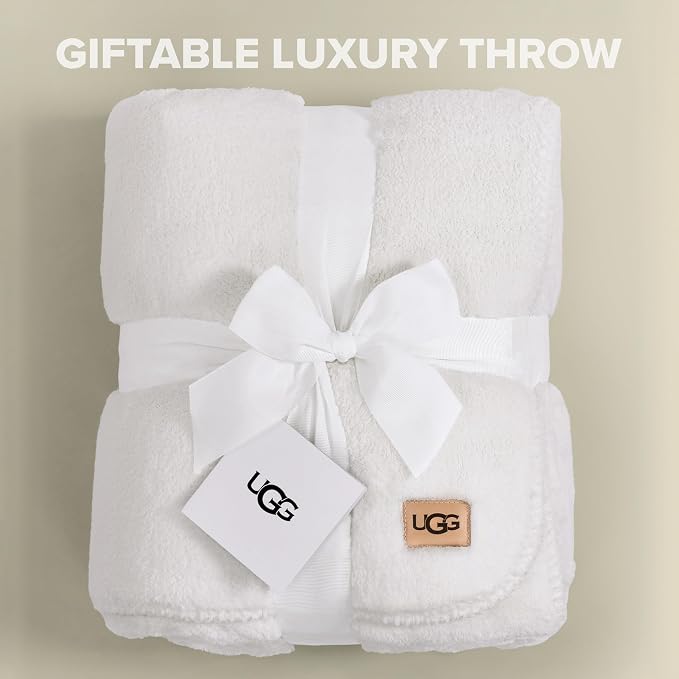 UGG Whitecap Twin Blanket, Soft Cozy Fleece Blanket - Image 6