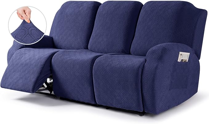 VANSOFY Recliner Cover, 3-Pieces Stretch Reclining Couch Covers by VANSOFYFURNITURECOVERS