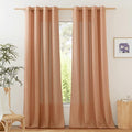 NICETOWN Rustic Linen 144 inch Long Curtains by NICETOWN