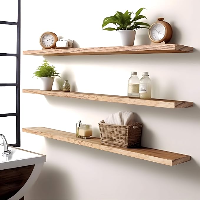PHPH 48 Inch Wood Floating Shelves - Image 6