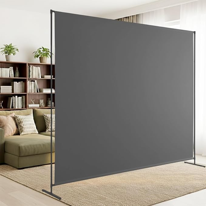Room Divider, 72x72Inch Large Single Panel Privacy Screen by Unknown