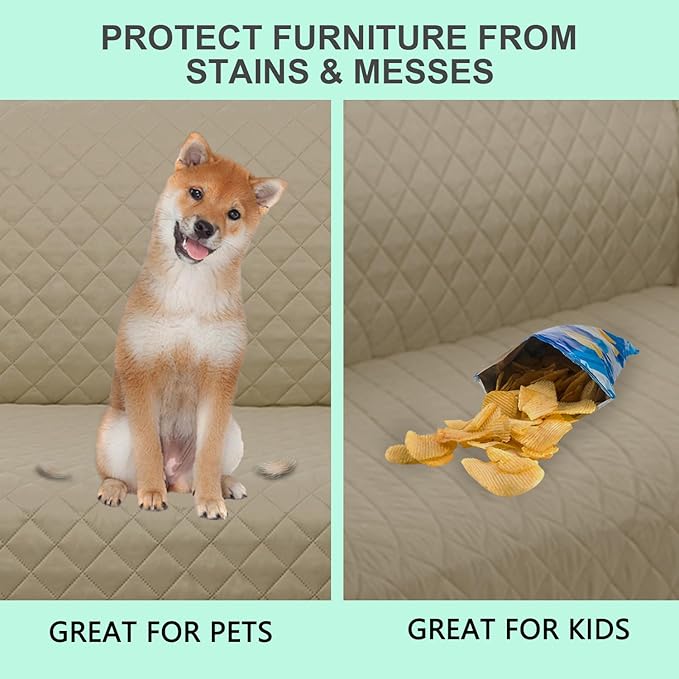 Reversible Loveseat Sofa Covers Couch Cover Furniture Protector - Image 4