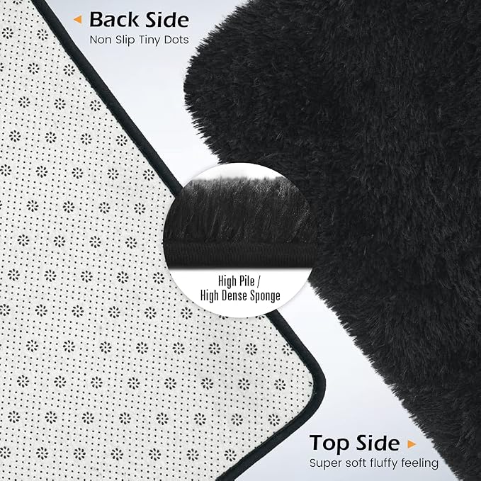 Amearea 8x10 Premium Soft Fluffy Rug Modern Shag Carpet, Fuzzy Shaggy Rugs - Image 5