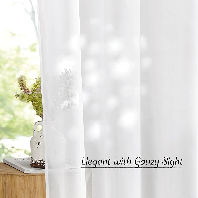 NICETOWN Living Room Sheer Curtains 96 inches Long - Image 4