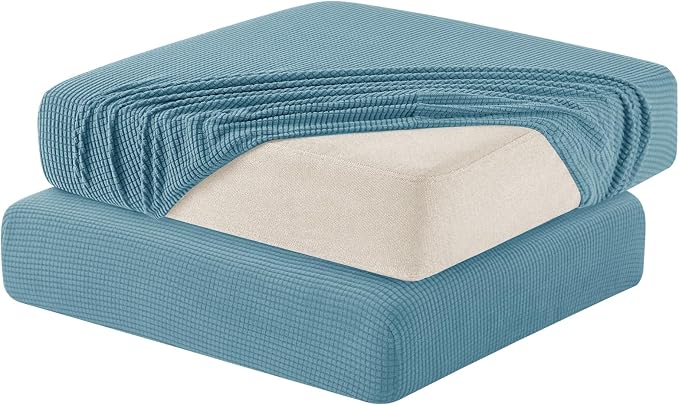 Hokway 2 Piece Couch Cushion Slipcovers Stretch Reversible Cushion Replacement by Hokway