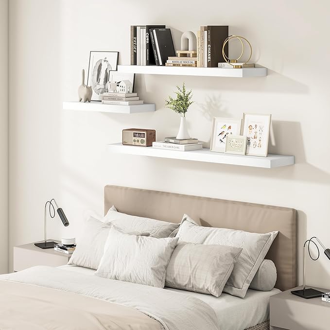 Vivelove 2" Thick Floating Shelves, 47.2 Inch X 12 Deep Shelves - Image 8