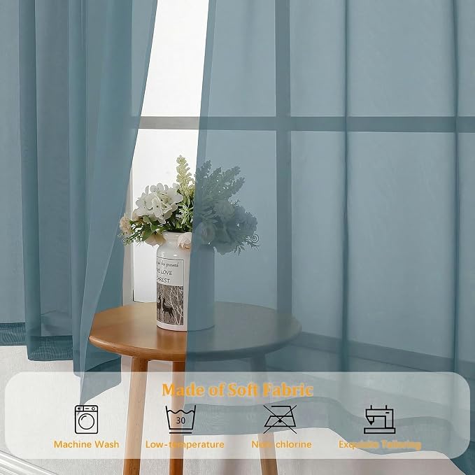 Gwine Sheer Curtains 63 Inch Length - Image 8