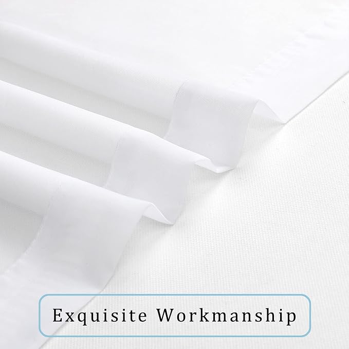 OWENIE White Sheer Curtains 96 Inches Long, Elegant Sheer Curtains - Image 7