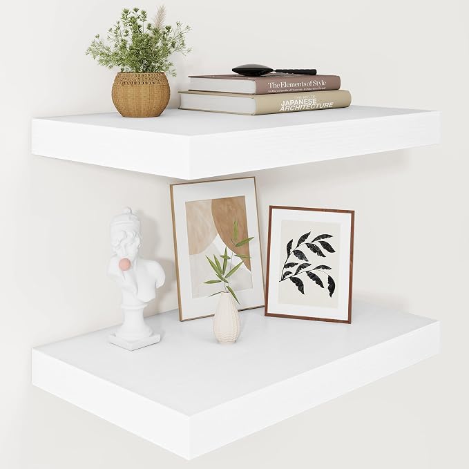 Vivelove 24/36/48/16 Inch Floating Shelves by VIVELOVE