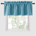 Hiasan Valance Curtains for Kitchen Blackout Thermal Insulated Solid Window by Hiasan