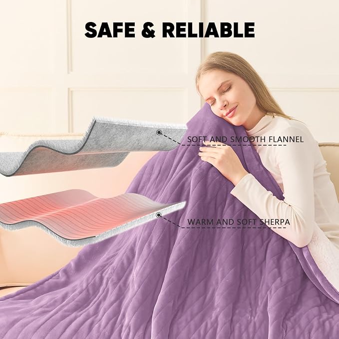 greenoak Heated Blanket Electric Full 72"X84", Heating Blankets - Image 5