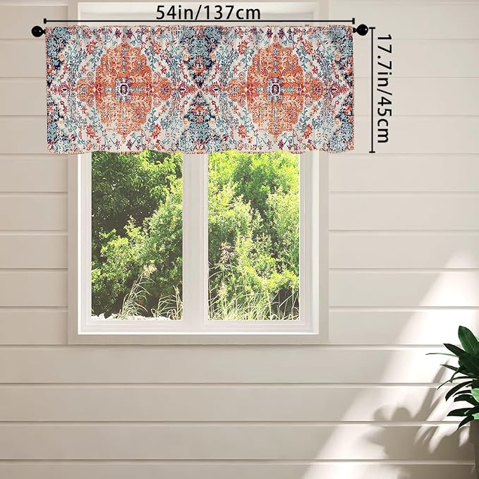 Boho Kitchen Curtains Colorful Bohemian Style Design - Image 3