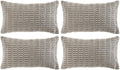 Fancy Homi 4 Packs Grey Decorative Throw Pillow Covers 12x24 Inch by Fancy+Homi
