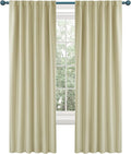 Deconovo Blackout Curtains, Thermal Insulated, W52 x L72 2 Panels, Back Tab by Deconovo