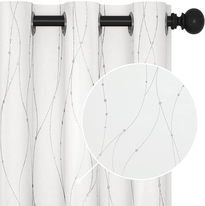 Deconovo Room Darkening Curtains, 38 x 90 Inch Drape by Deconovo