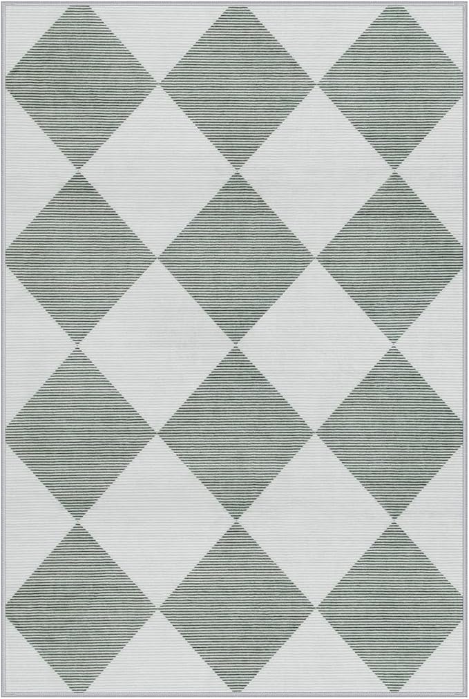 Beeiva Checkered Print Indoor Door Mats - Image 8