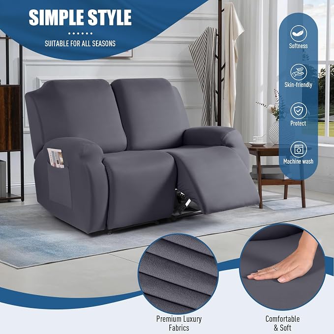 TAOCOCO Recliner Loveseat Covers Stretch Sofa Covers - Image 2