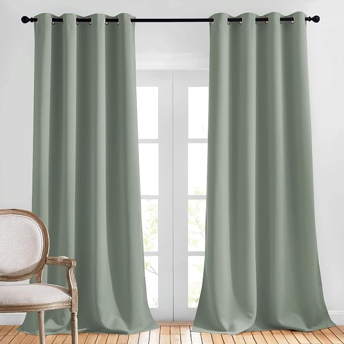 NICETOWN Blackout Sage Green Curtains by NICETOWN