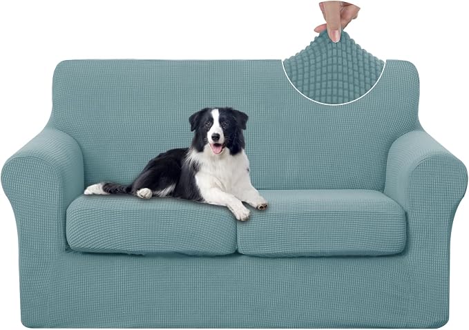 U-NICE HOME 3 Pieces Stretch Loveseat Couch Cover Sofa Cover Washable Sofa by U-NICEHOME