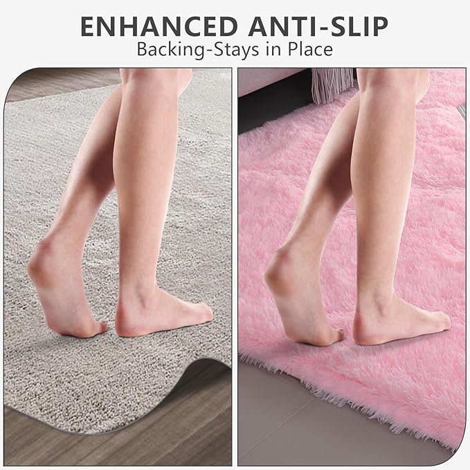 Shag Area Rugs for Bedroom Living Room, 4X6 Ultra Soft Fluffy Area Rugs for Dorm - Image 5