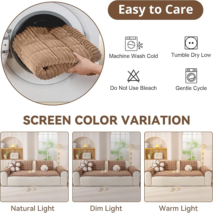 OstepDecor Washable Couch Cover - Image 8