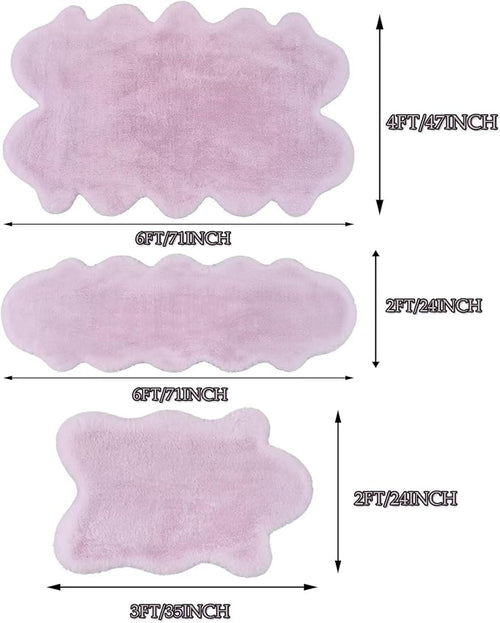 1700GSM Fuzzy Faux Sheepskin Fur Area Rug, Extra Soft Faux Fur Mat, Fluffy - Image 2