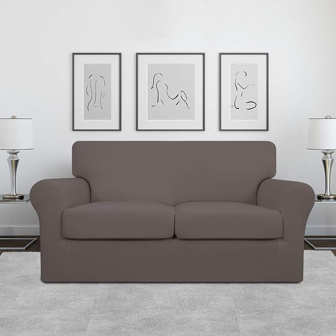 Easy-Going 3 Pieces Stretch Soft Couch Cover - Image 2