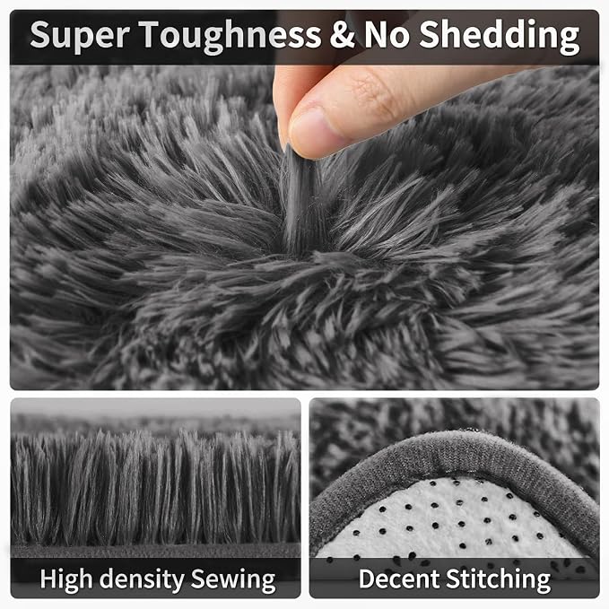 Merelax Soft Modern Indoor Large Shaggy Rug - Image 3