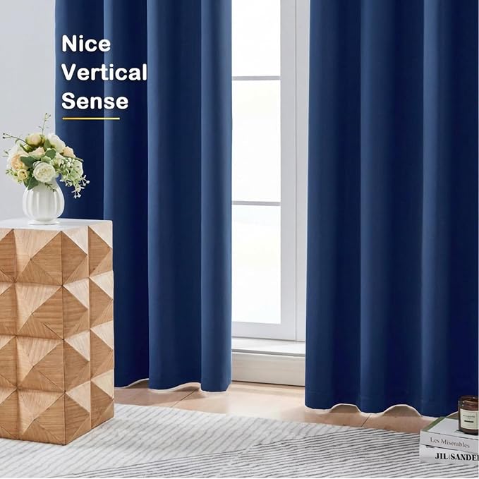 OVZME Royal Blue Blackout Curtains - Image 8