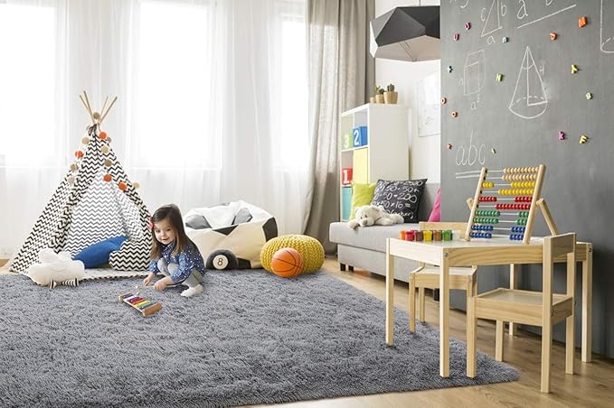 TWINNIS Super Soft Shaggy Rugs Fluffy Carpets, 5x8 Feet, Indoor Modern Plush - Image 4