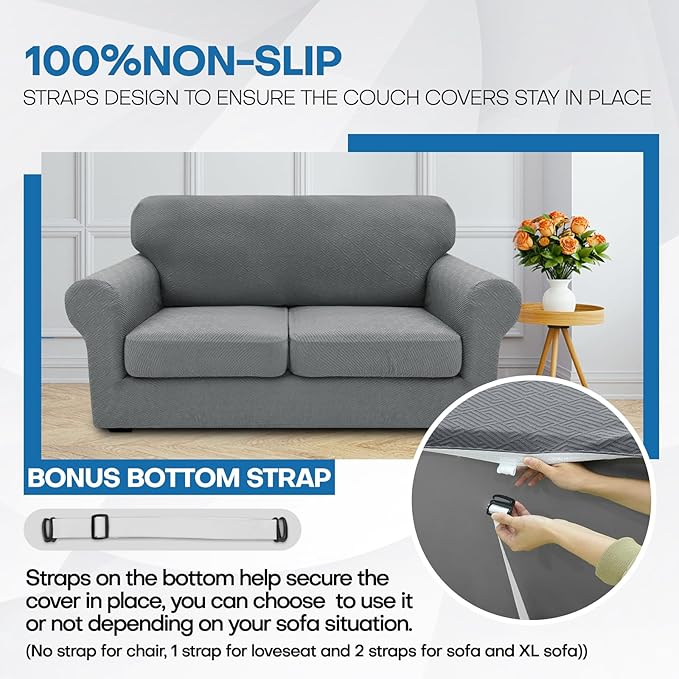 XINEAGE 2026 New 3 Pieces Couch Covers - Image 5
