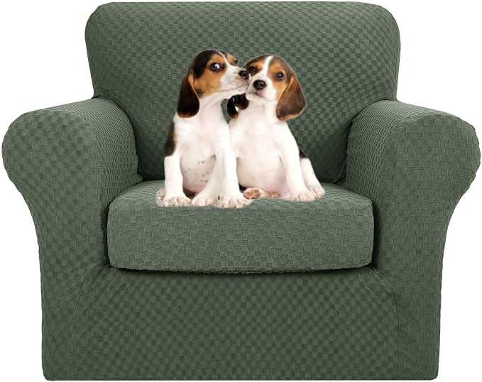 MAXIJIN 2 Piece Jacquard Chair Covers by MAXIJIN