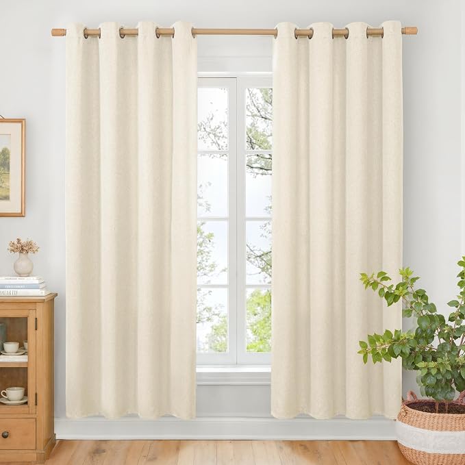 BGment Linen Curtains 78 Inch Length by BGment