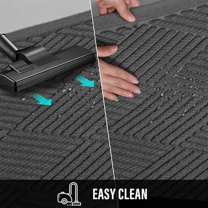 HIYARD Sturdy Front Door Mat, Absorbent Muddy Dirt Resist Welcome Door Mats - Image 7