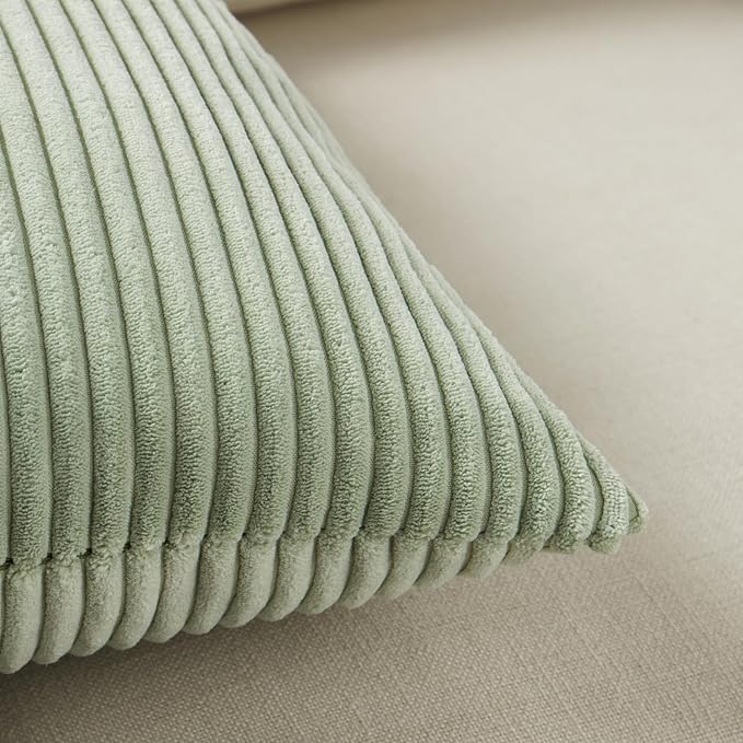 Fancy Homi 2 Packs Sage Green Lumbar Decorative Throw Pillow Covers 20x28 Inch - Image 5