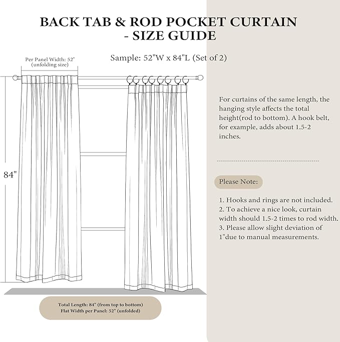 NICETOWN Blackout Dusty Rose Pink Velvet Curtains 96" Long 2 Panels, Room - Image 9