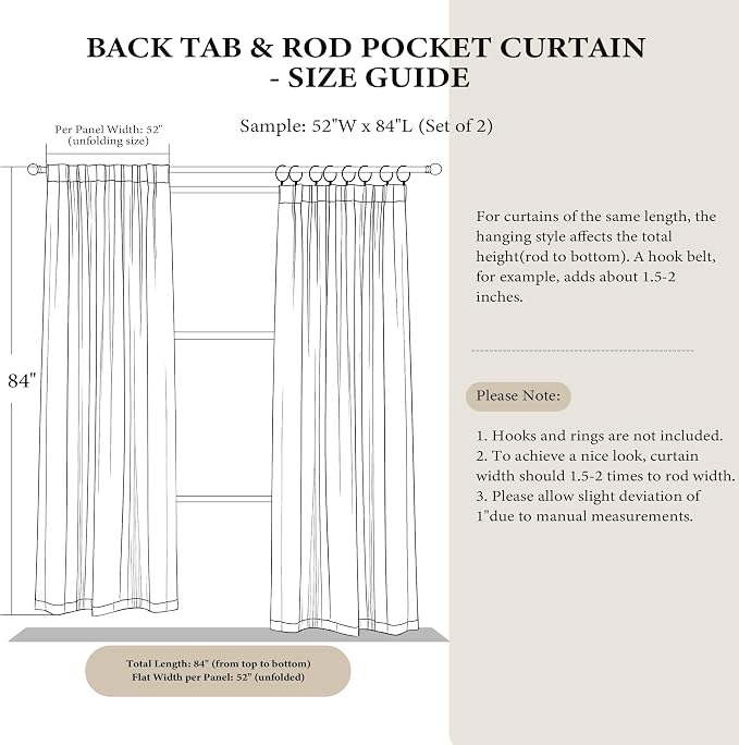NICETOWN Bronze Velvet Curtains 84 inch Length - Image 9