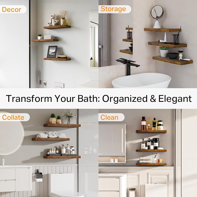 BAYKA Floating Shelves Bathroom - Image 8