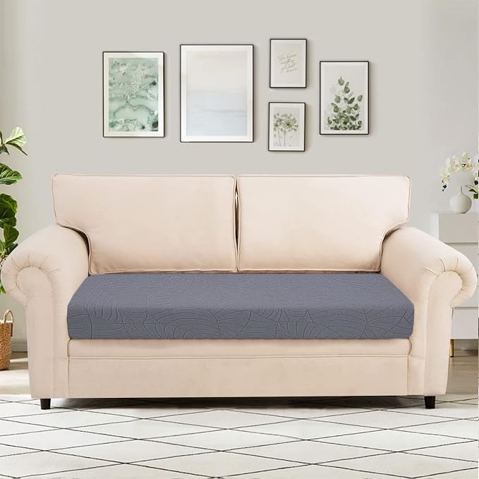 SearchI Stretch Jacquard Sofa Couch Cushion Covers Replacement Reversible - Image 2