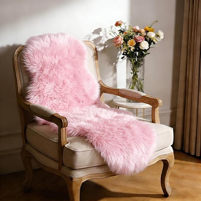 Ultra Soft Faux Fur Rug, Fluffy Shaggy 2 x 6 Ft Sheepskin Fur - Image 6