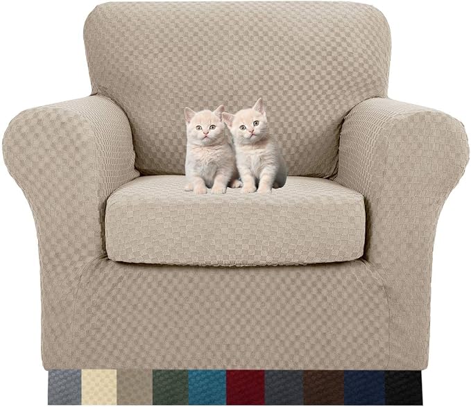 MAXIJIN 2 Piece Jacquard Chair Covers by MAXIJIN