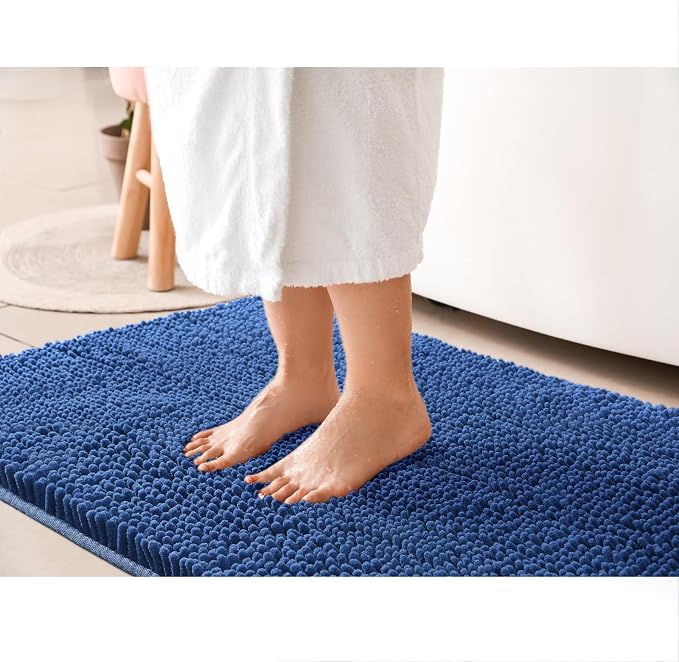 LOCHAS Luxury Bathroom Rug Shaggy Bath Mat 24 x 36 Inch, Washable Non Slip Bath - Image 6