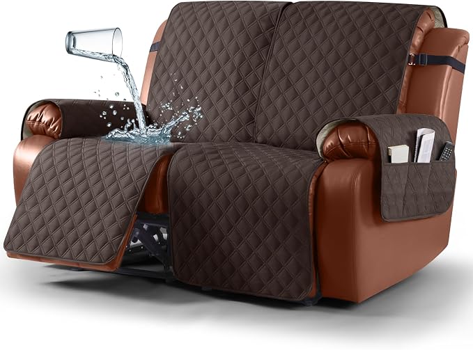 Ruaozz Waterproof Recliner Sofa Covers, 1-Piece Couch Covers by RuaozzFurnitureCovers